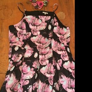 Lace & Mesh Floral Cocktail Dress WITH POCKETS!